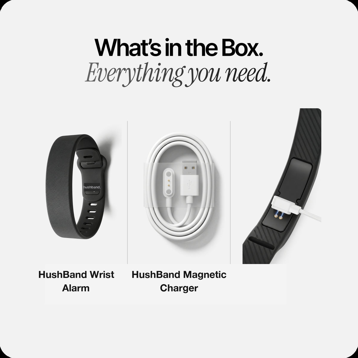 What's in the Box - HushBand™ Package