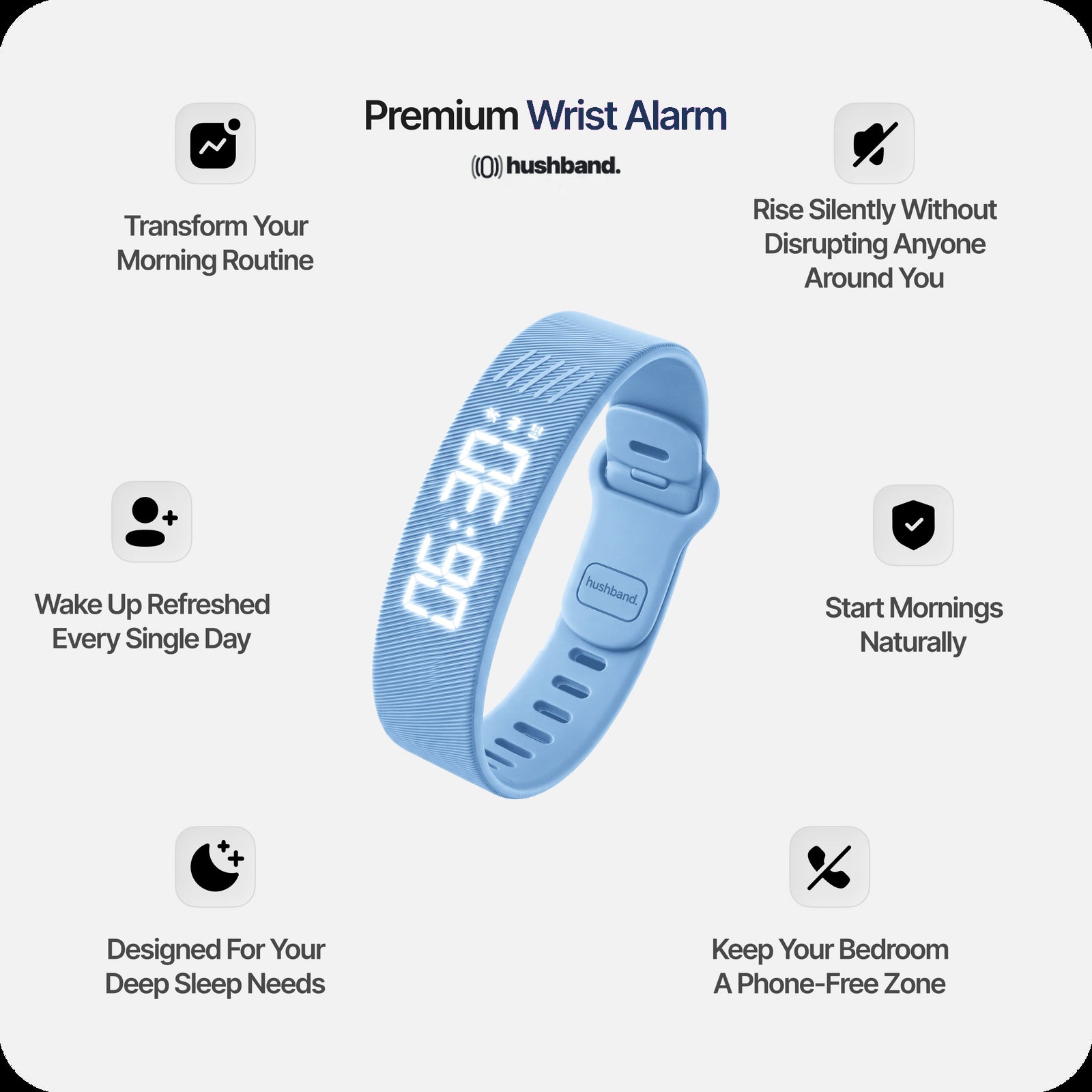 HushBand™ Sleep Watch — Blue