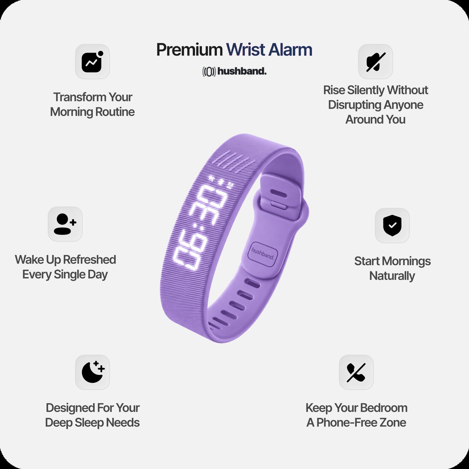 HushBand™ Sleep Watch — Purple